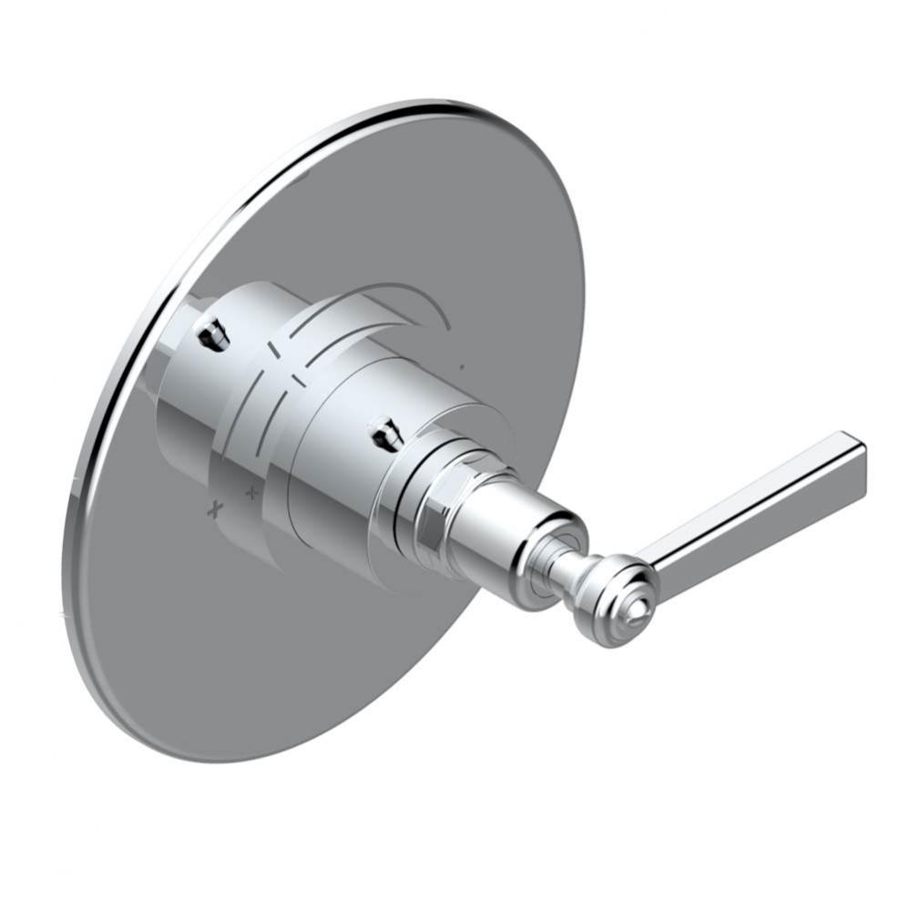 Trim for THG thermostatic valve, rough part supplied with fixing box ref. 5 200AE/US - Round plate