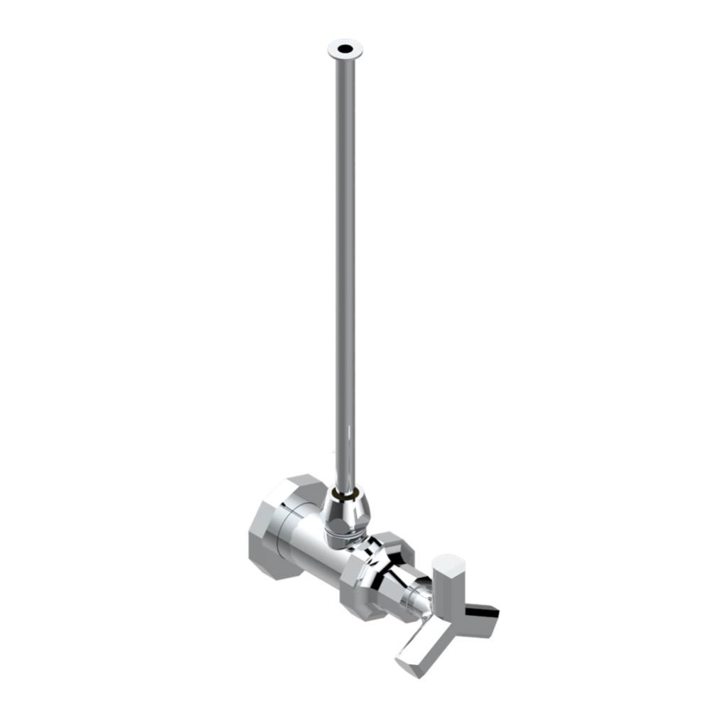 Angle supply valve with 3/8'' adaptor set for toilet