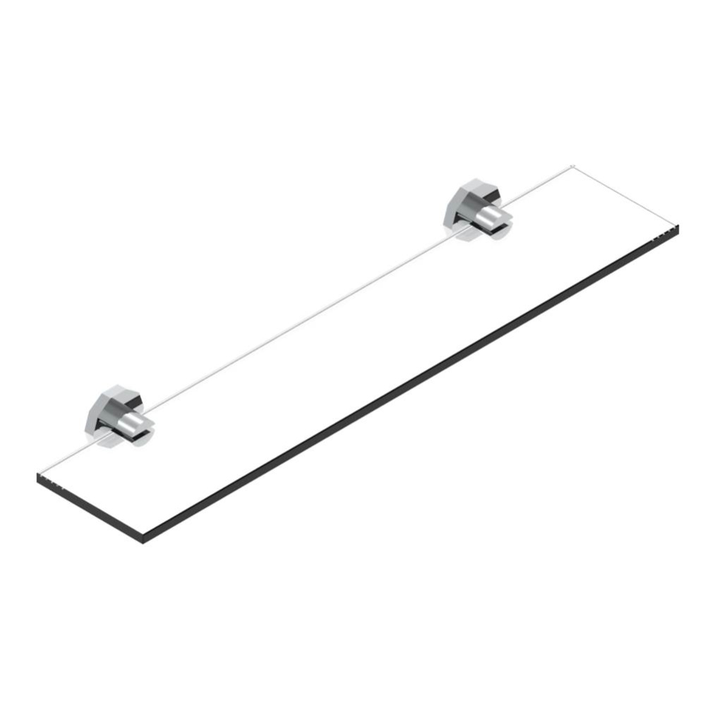 Glass shelf with brackets