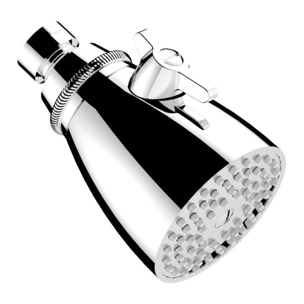 Shower head, adjustable, 2'' 3/4 diameter with Easyclean system