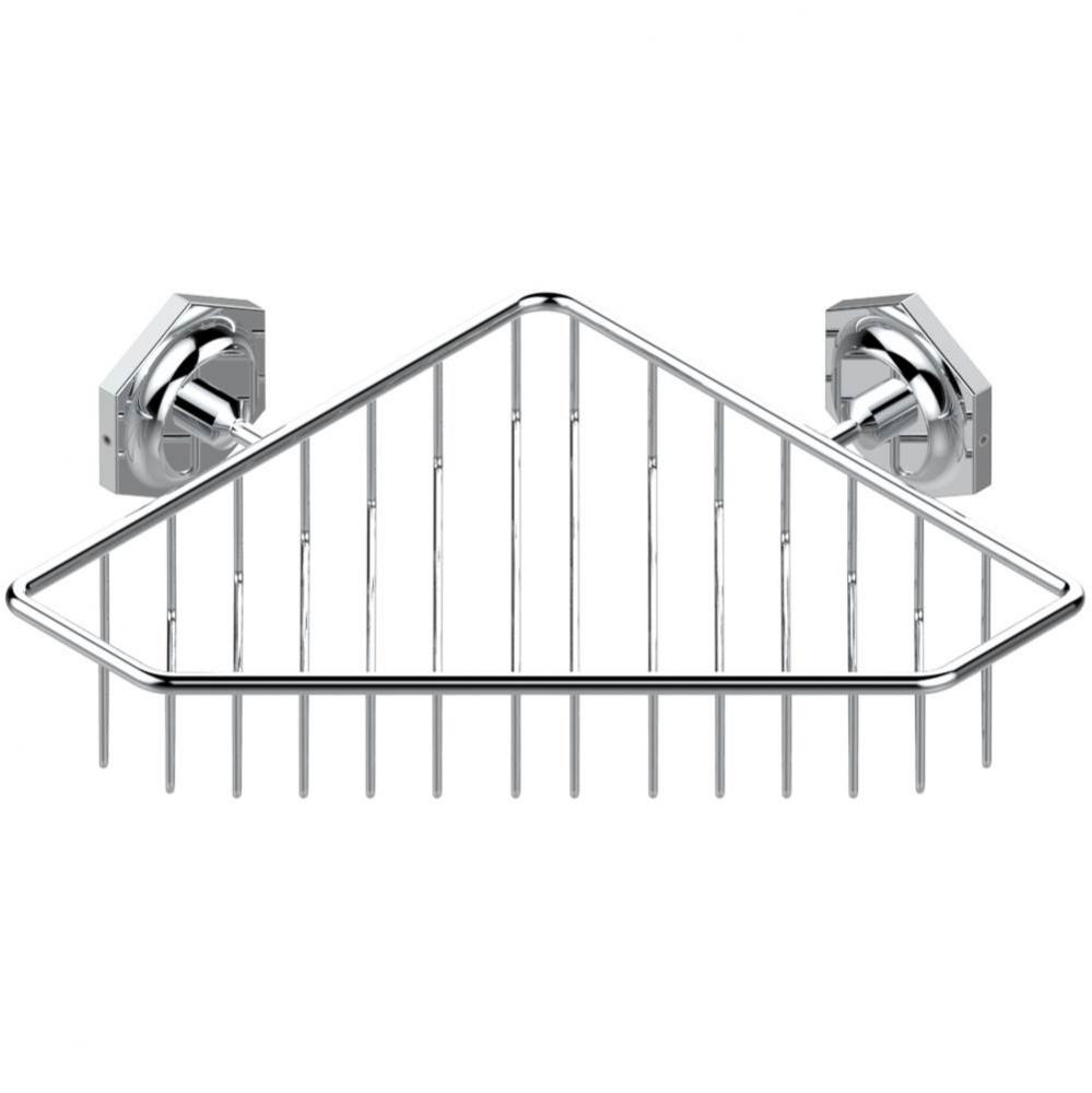 J17-3623 - Soap Basket Large Corner Style S/Decorative Mounts