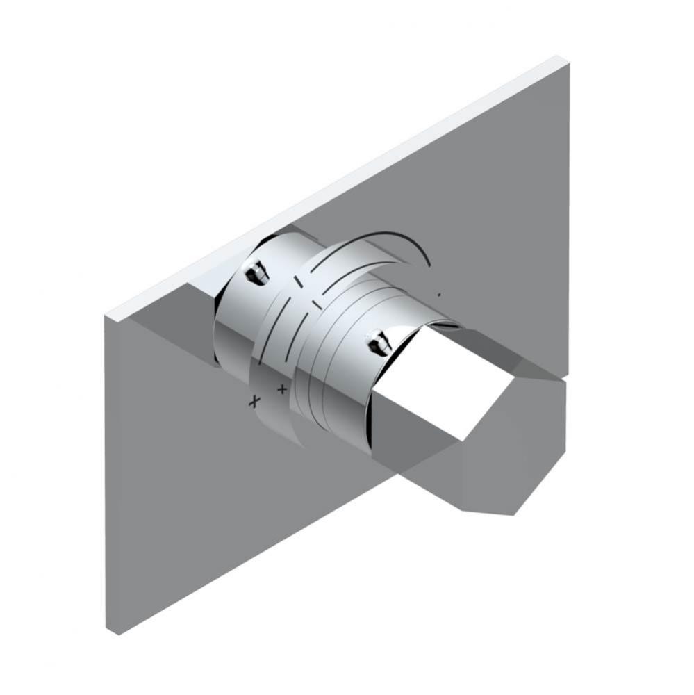 Trim for THG thermostatic valve, rough part supplied with fixing box ref.5 200AE/US