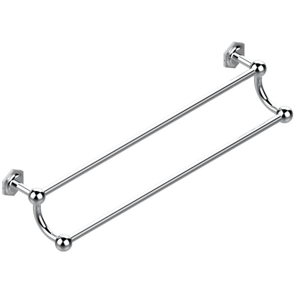 Double towel bar, 24'' long