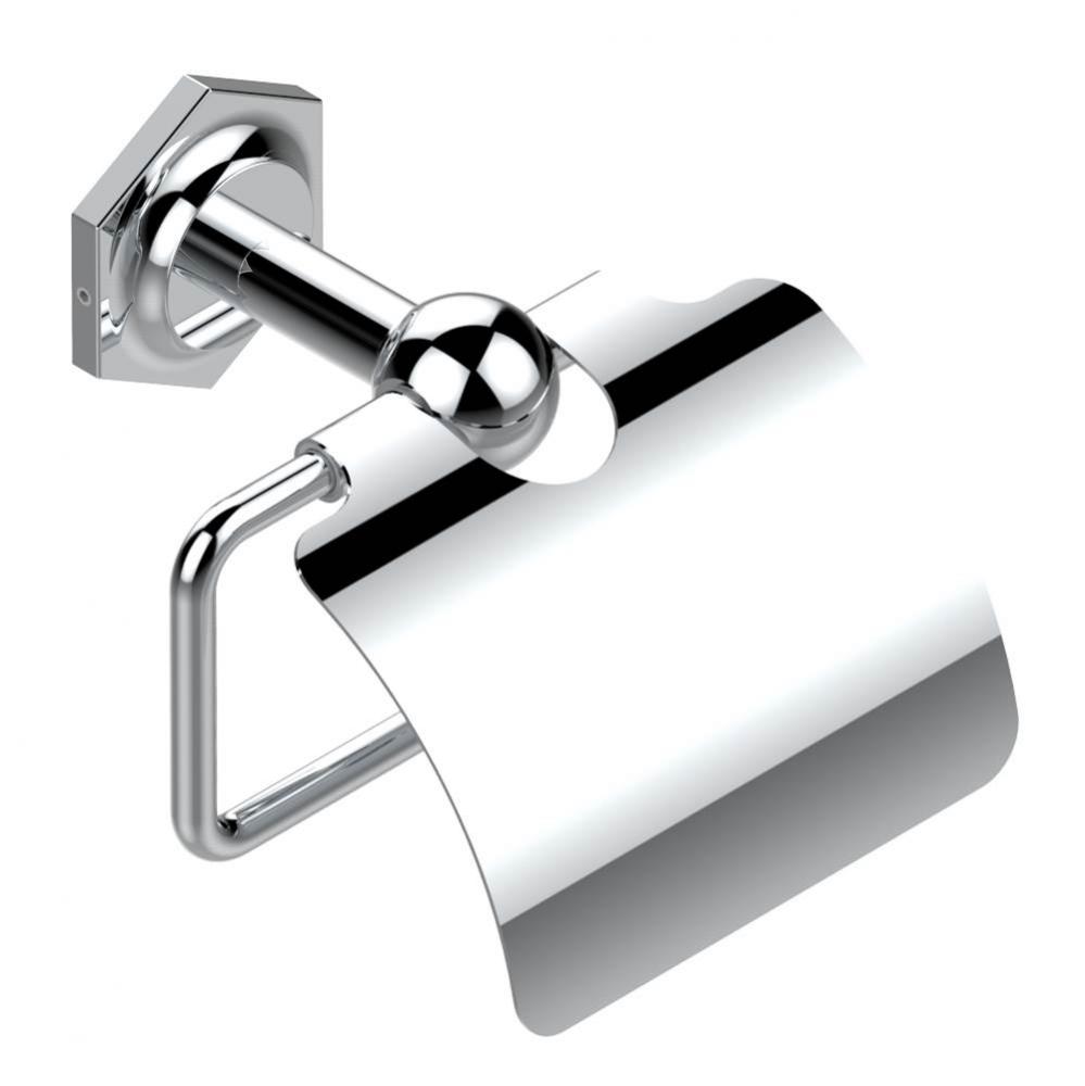 J17-538AC - Toilet Paper Holder Single Mount With Cover