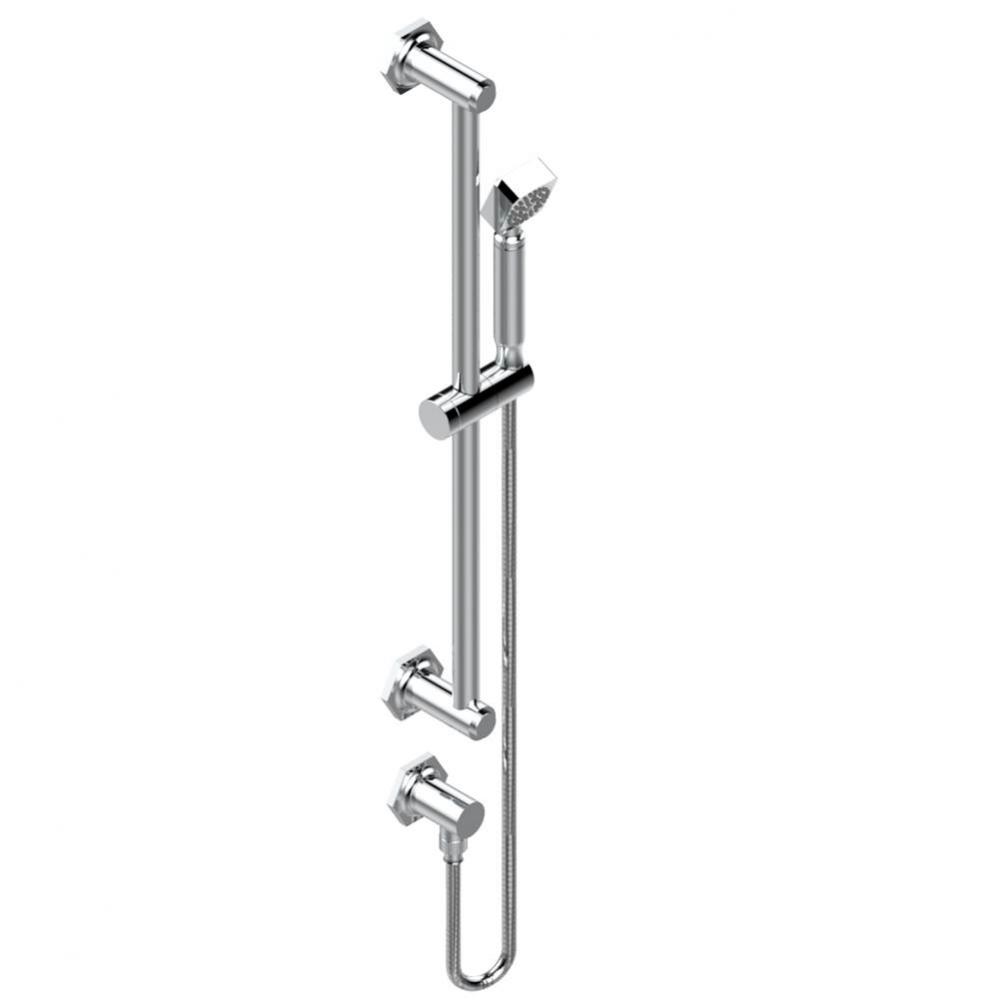 J17-58/US - Slide Bar With Handhsower And Elbow
