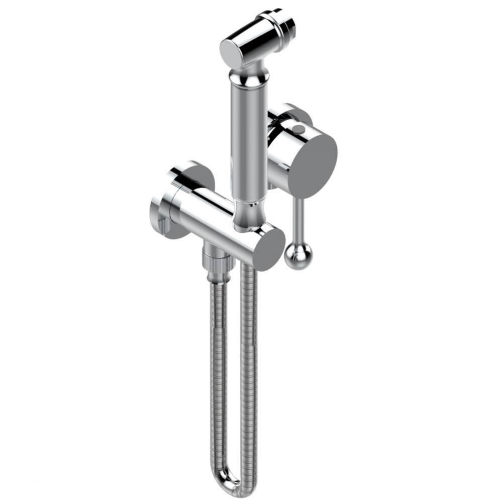 J17-5840/MUS - Handheld Spray Bidet With Mixing Valve Hose Elbow/Hook