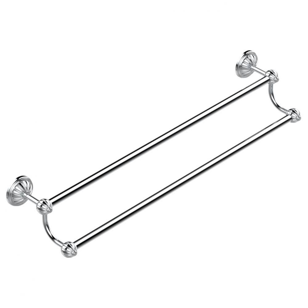 Double towel bar, 24'' long