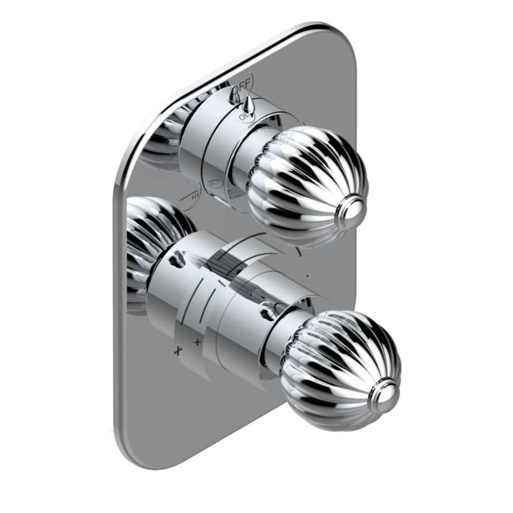 Trim for thg thermostat with 2-way diverter, rough part supplied with fixing box ref. 5 500AE/US