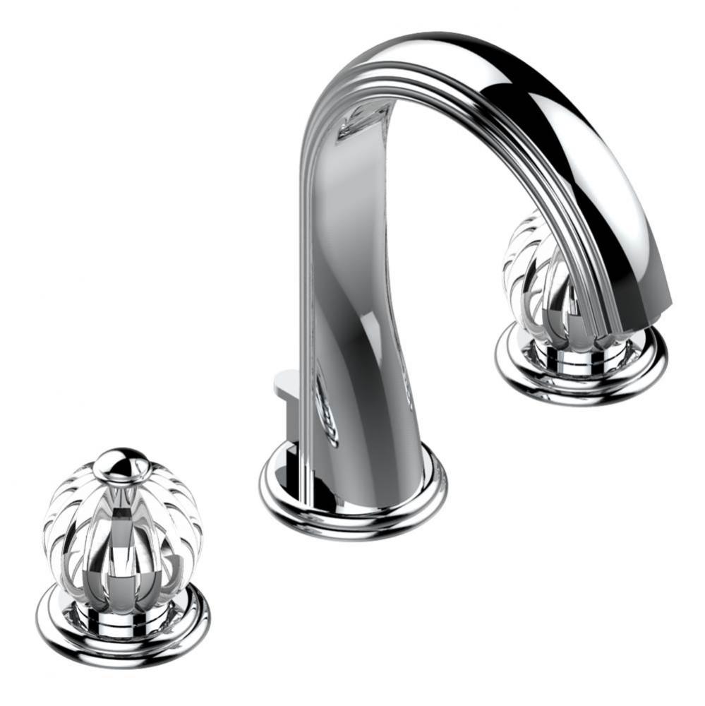 Widespread lavatory set with drain