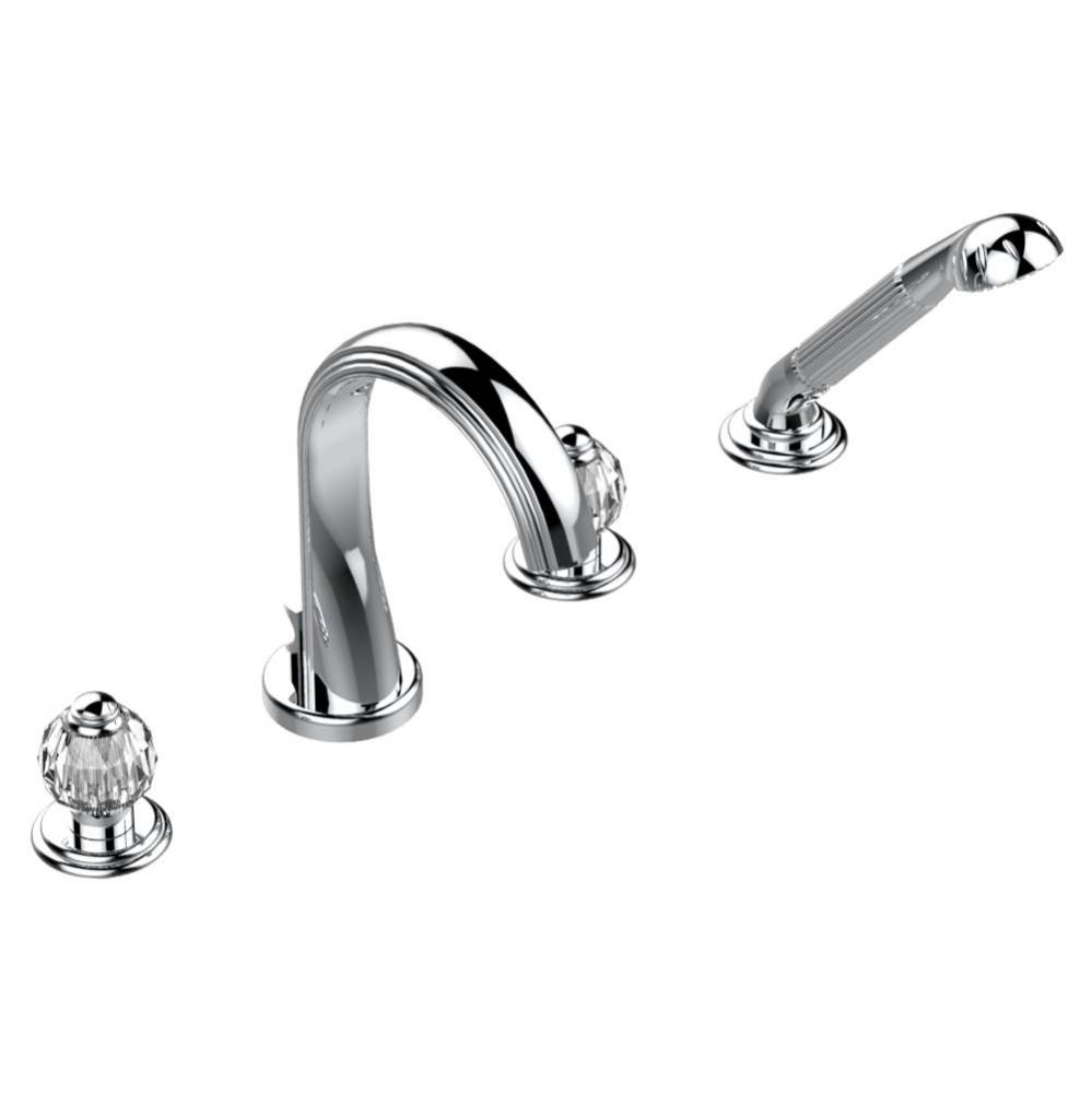 U1K-112BEUS - Deck Mounted Tub Filler With Diverter Spout And Handshower 3/4'' Valves