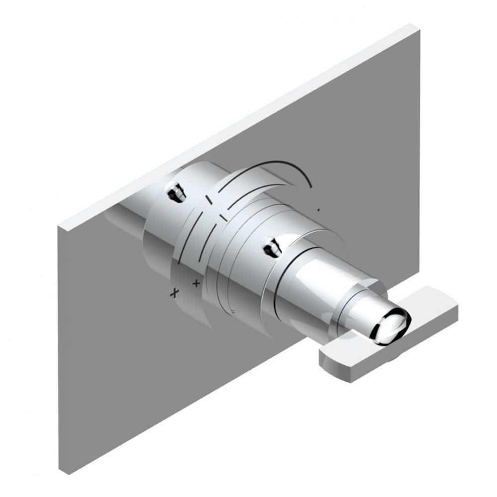 Trim for THG thermostatic valve, rough part supplied with fixing box ref.5 200AE/US