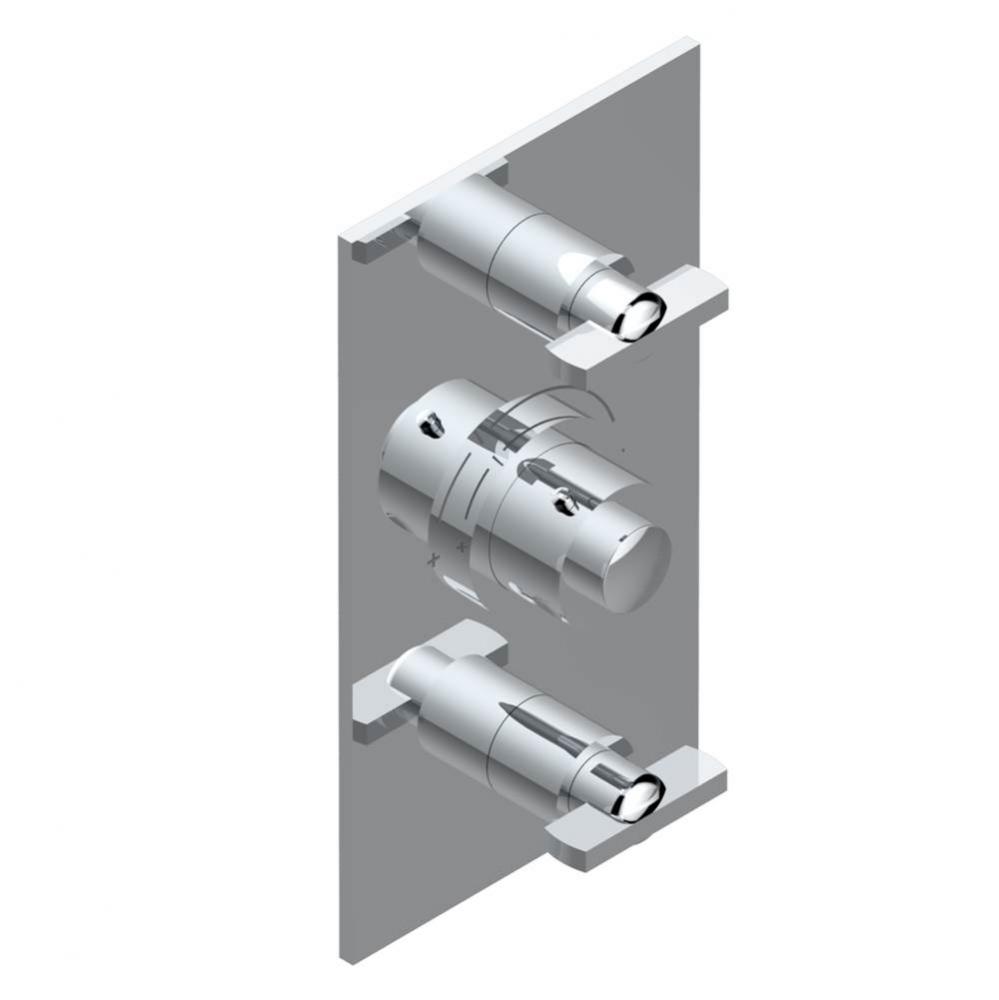 U2A-5400BE - Trim For Thg Thermostatic Valve 2 Volume Controls Ref. 5400Ae/Us