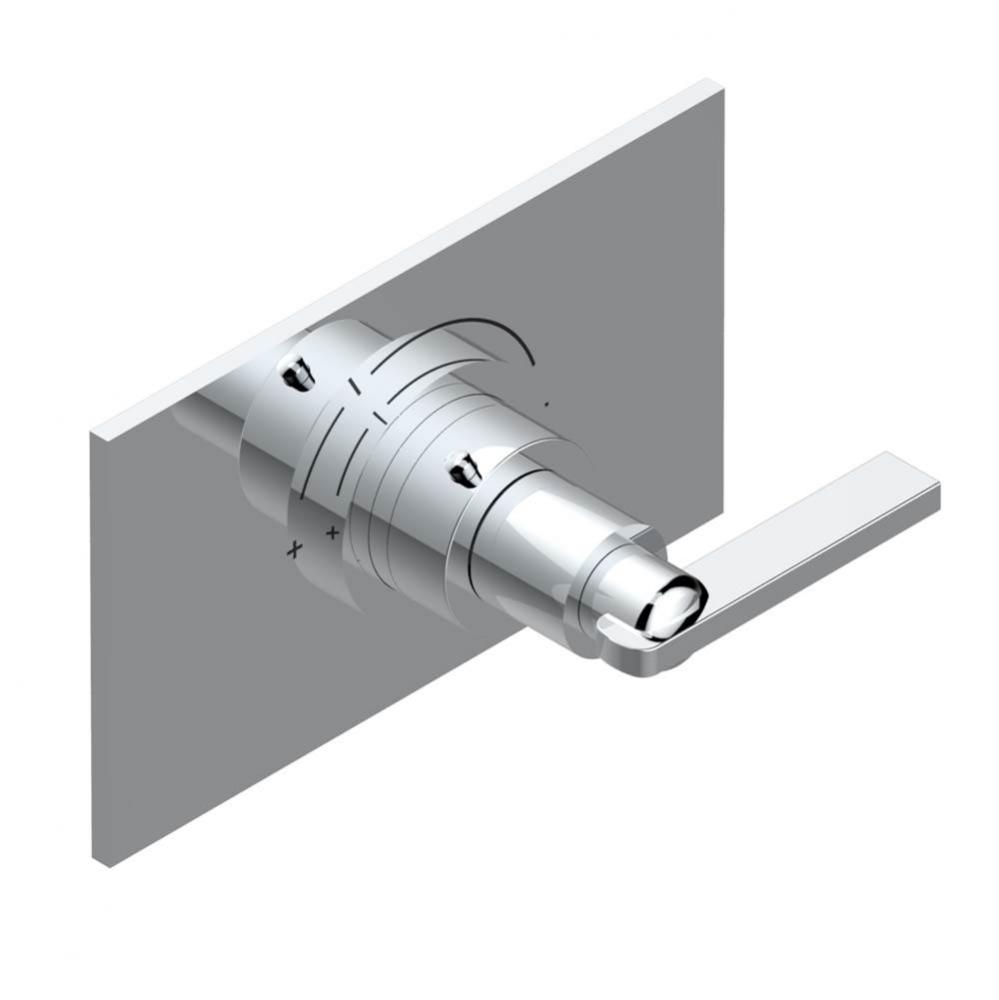 Trim for THG thermostatic valve, rough part supplied with fixing box ref.5 200AE/US