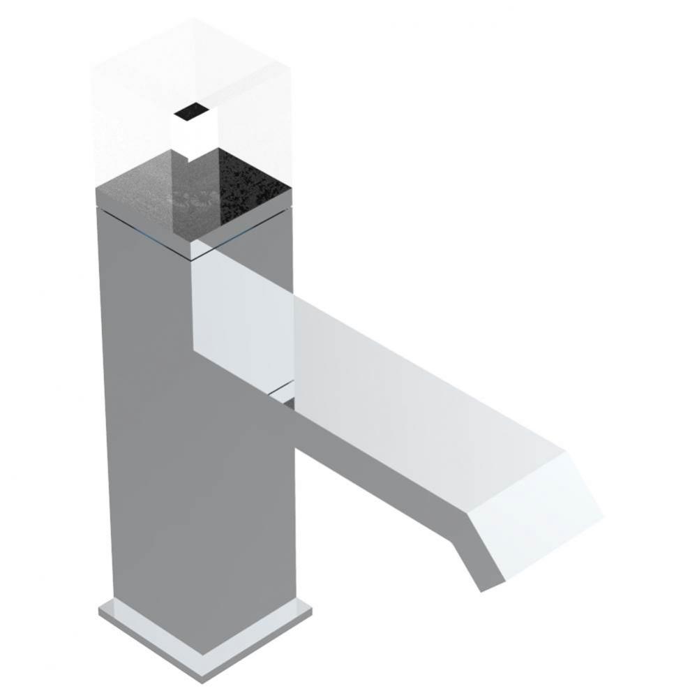 Single lever faucet with drain