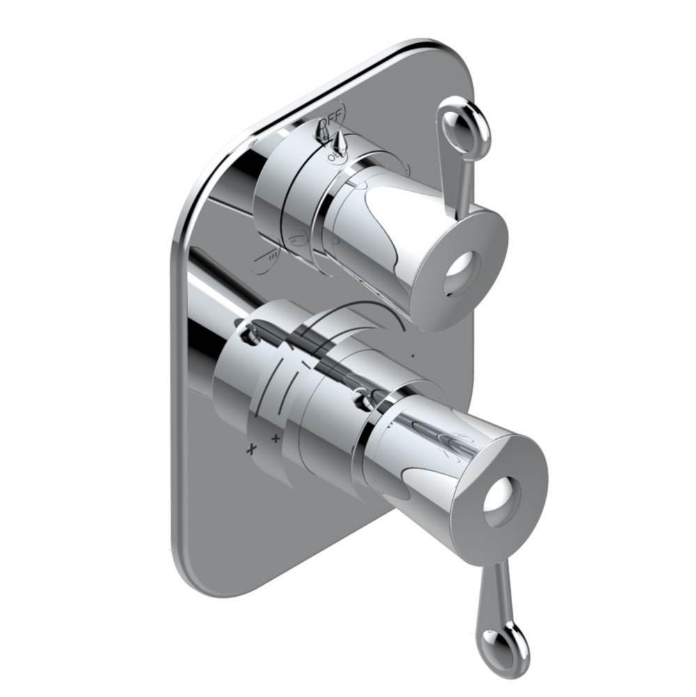 Trim for thg thermostat with 2-way diverter, rough part supplied with fixing box ref. 5 500AE/US