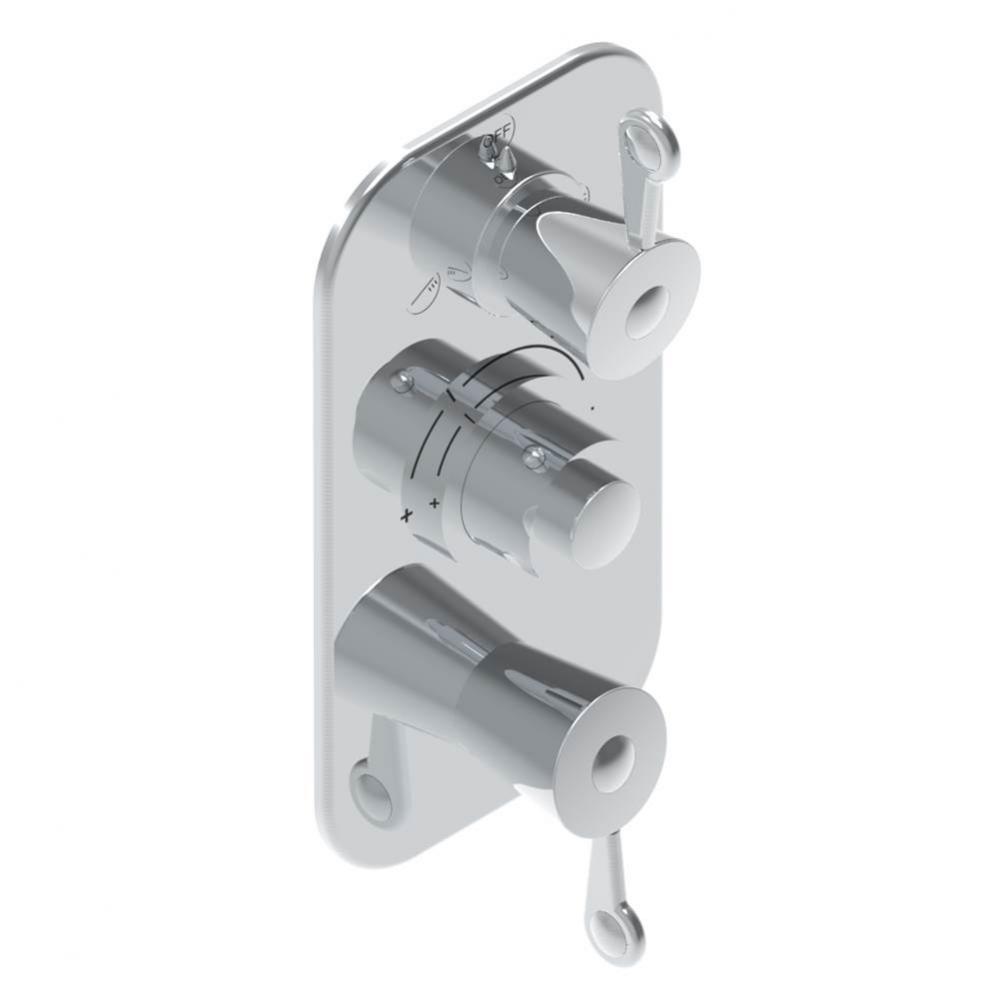 Trim for thg thermostat with 2-way diverter and on/off control, rough part supplied with fixing bo