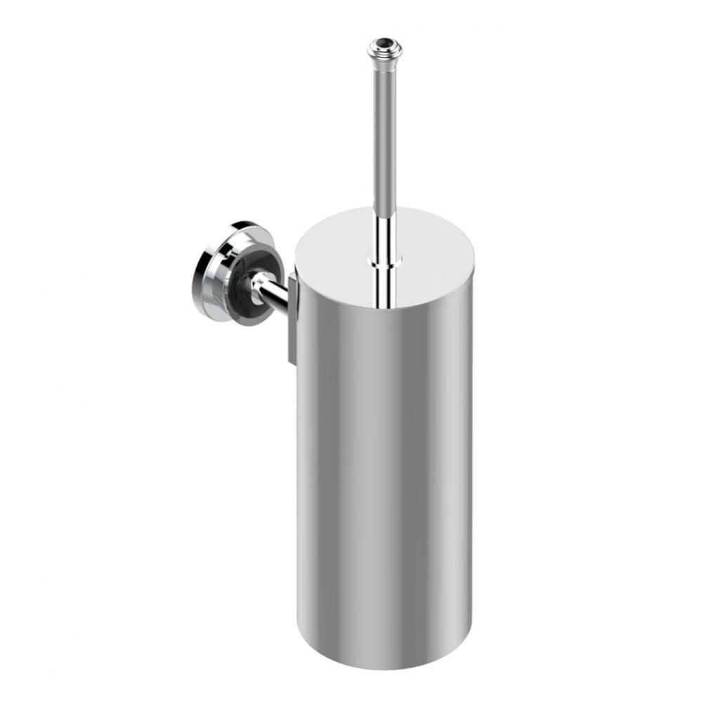 U3E-4720C - Metal Toilet Brush Holder With Brush With Cover Wall Mounted