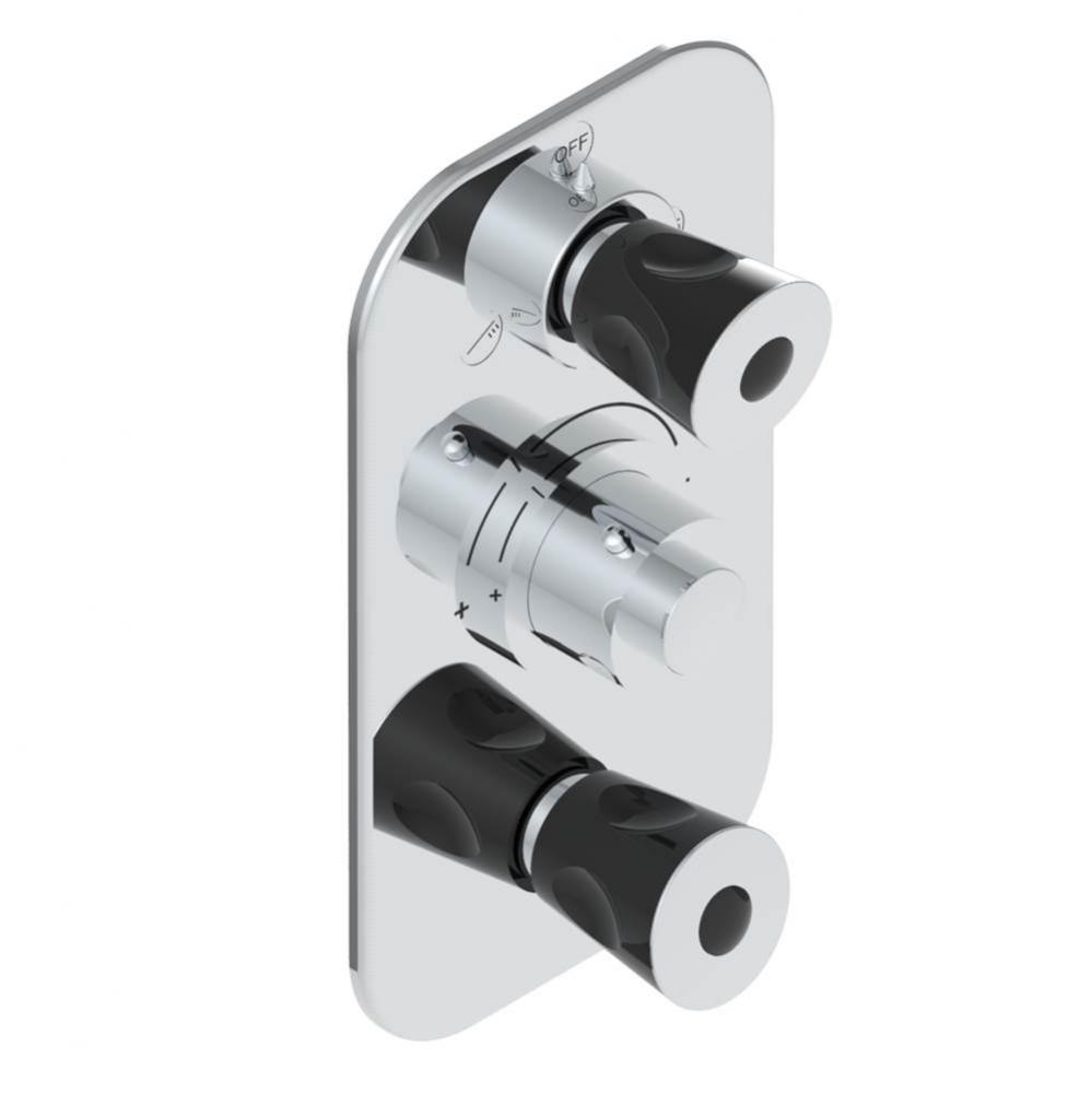 Trim for thg thermostat with 2-way diverter and on/off control, rough part supplied with fixing bo