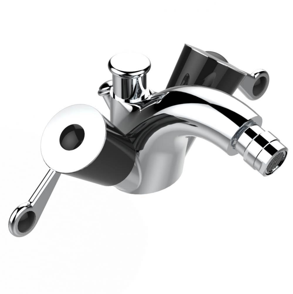 U3F-3205/2US - Single Hole Bidet Faucet Integral Diverter For Vertical Spray With Drain