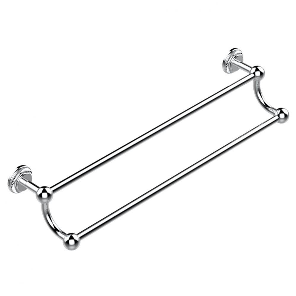 Double towel bar, 24'' long