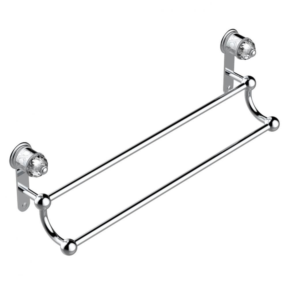 Double towel bar, 24'' long