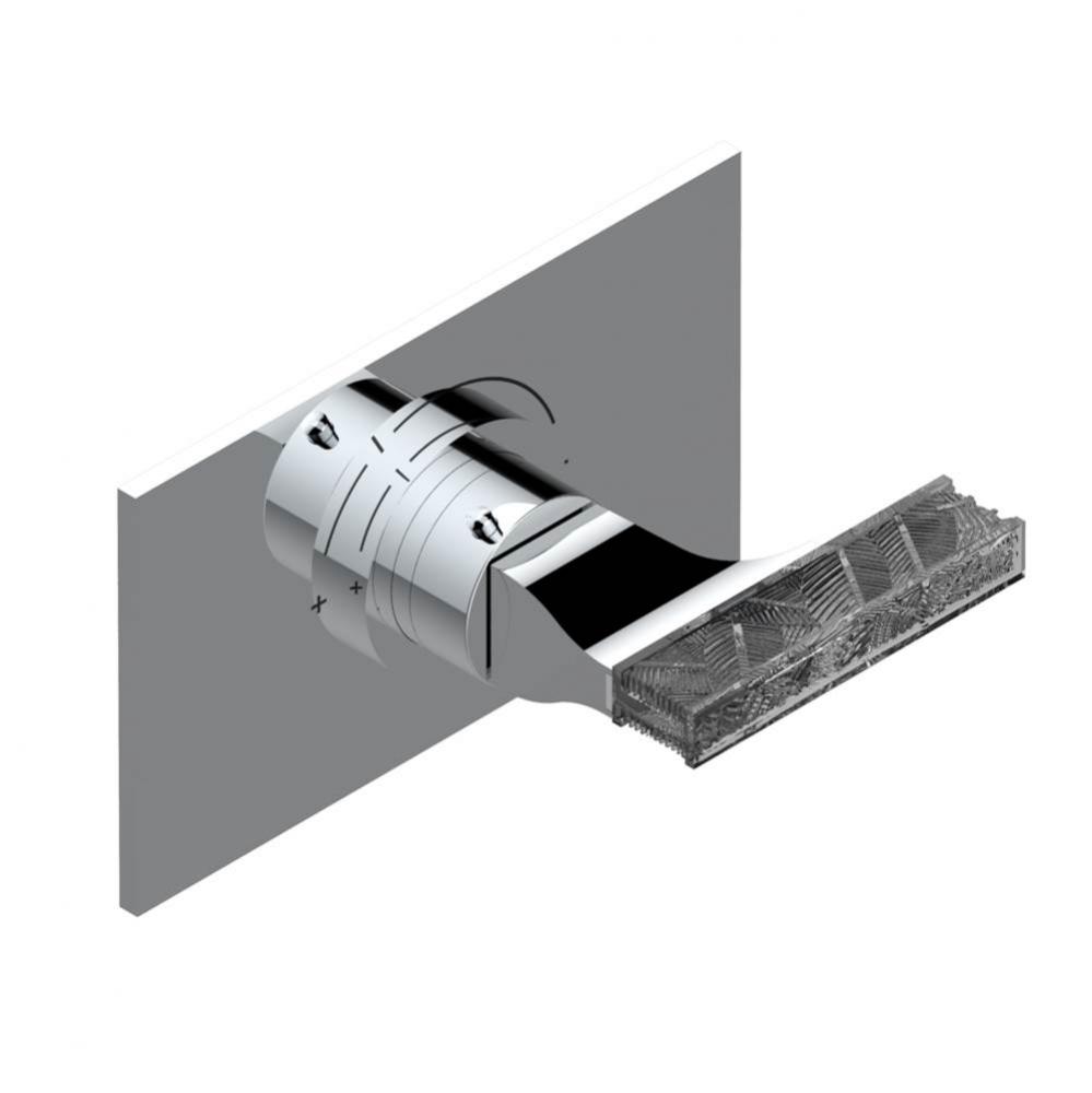 Trim for THG thermostatic valve, rough part supplied with fixing box ref.5 200AE/US