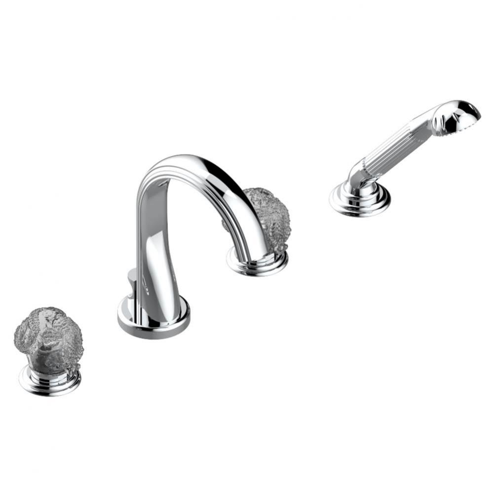 U5G-112BUS - Deck Mounted Tub Filler With Diverter Spout And Handshower 3/4'' Valves