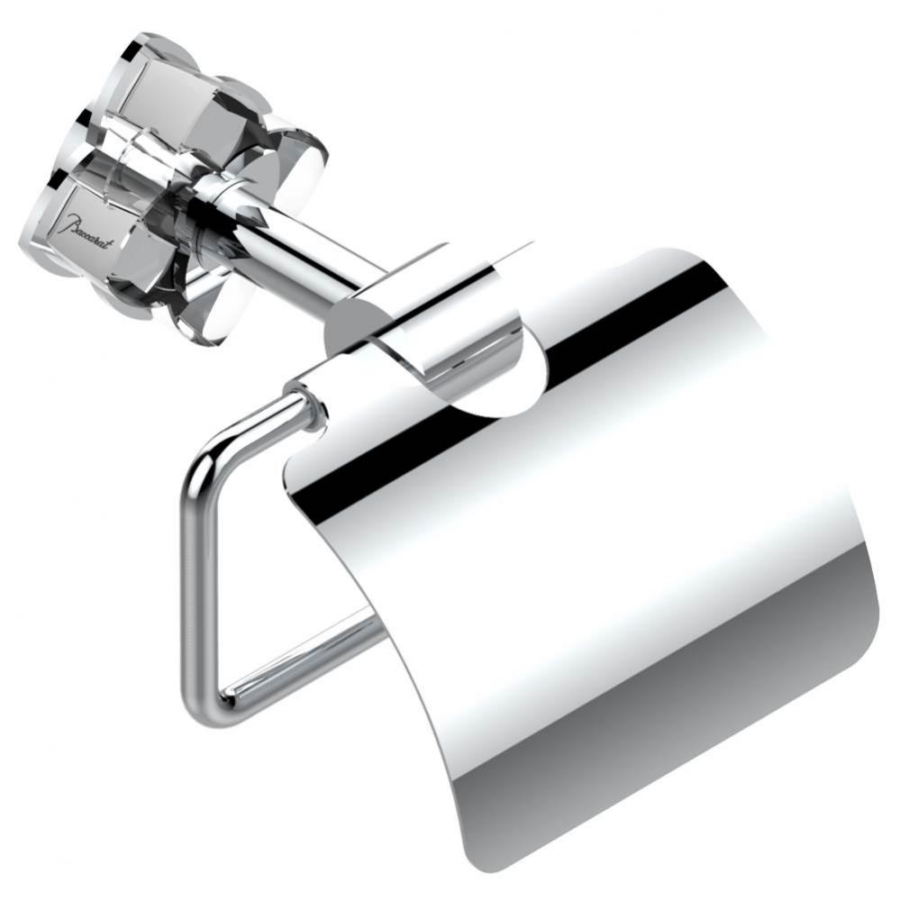 Toilet paper holder, single mount with cover