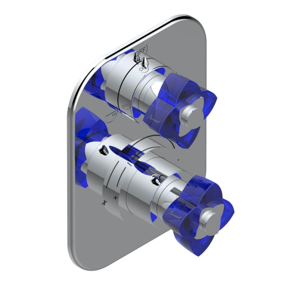 Trim for thg thermostat with 2-way diverter, rough part supplied with fixing box ref. 5 500AE/US