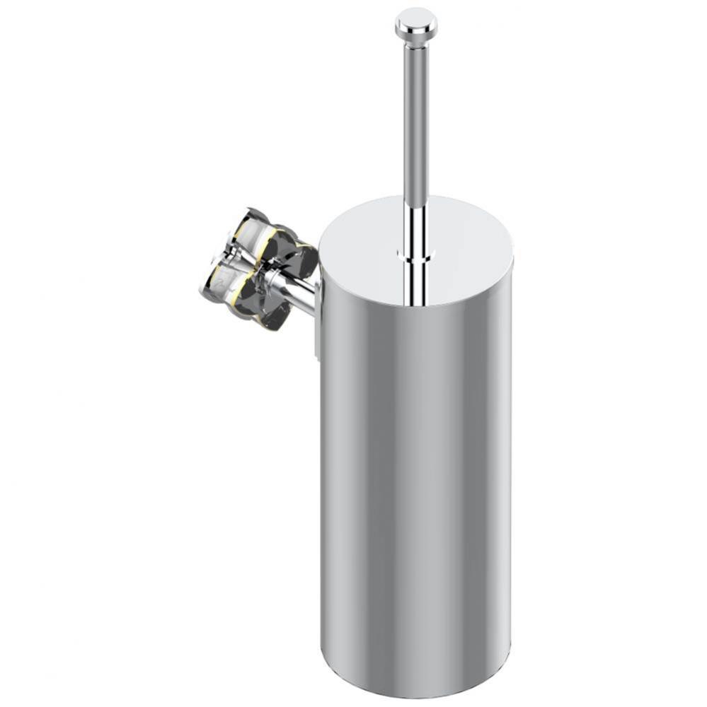 U6E-4720C - Metal Toilet Brush Holder With Brush With Cover Wall Mounted