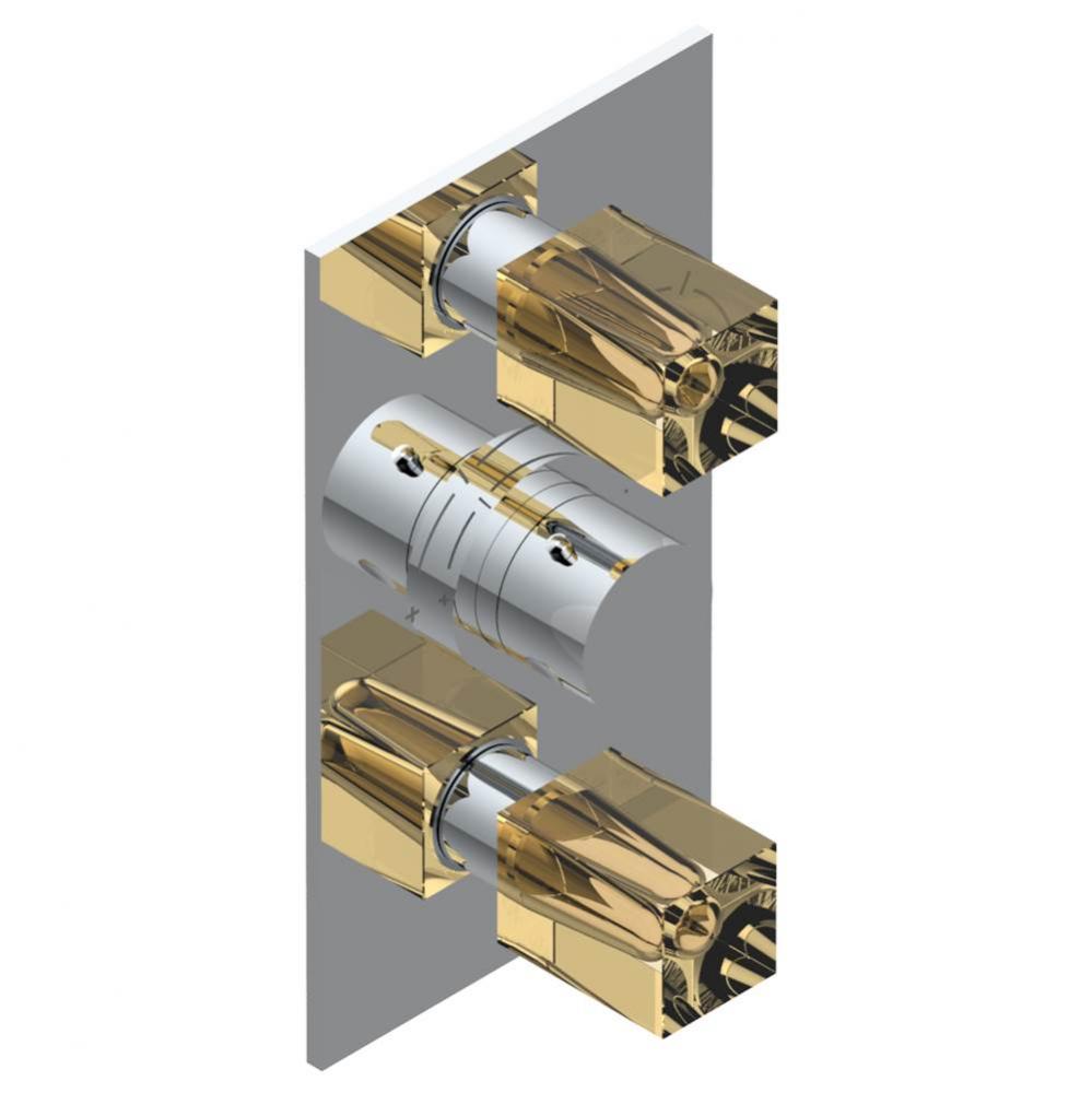 U6J-5400BE - Trim For Thg Thermostatic Valve 2 Volume Controls Ref. 5400Ae/Us