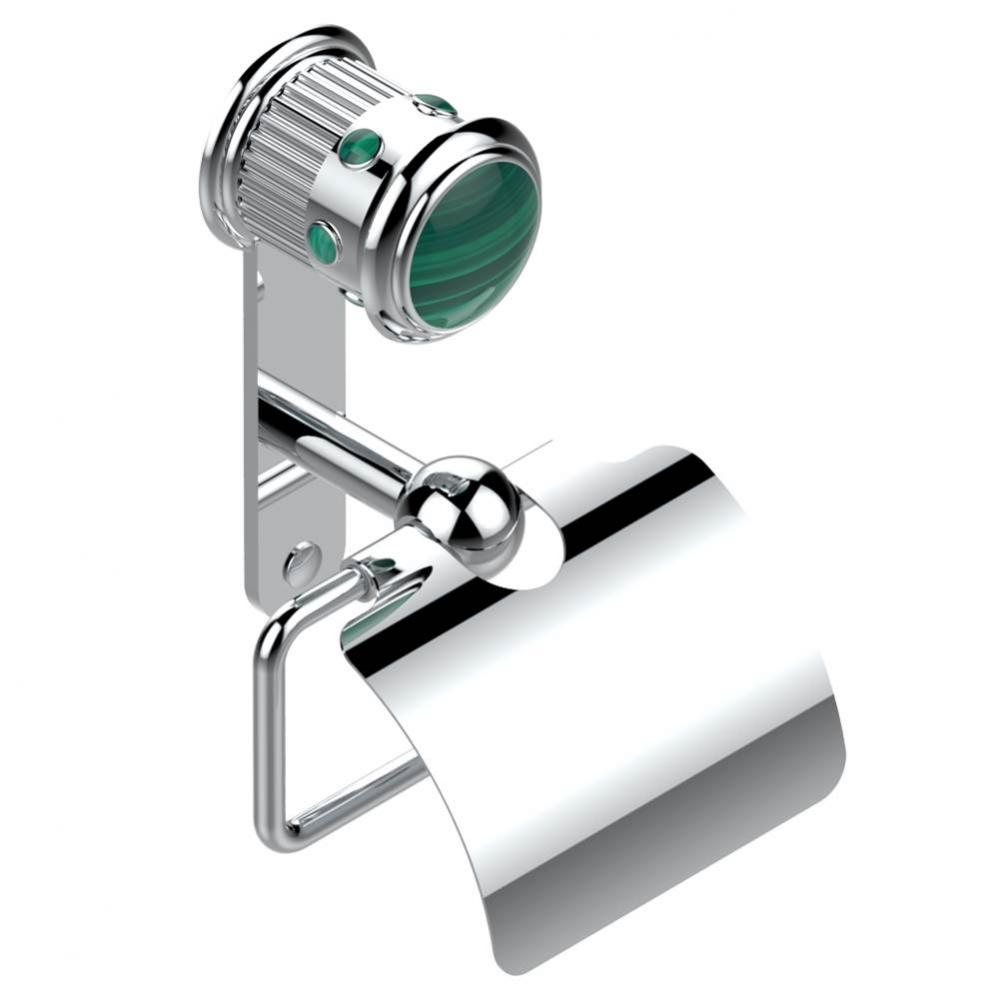 Toilet paper holder, single mount with cover