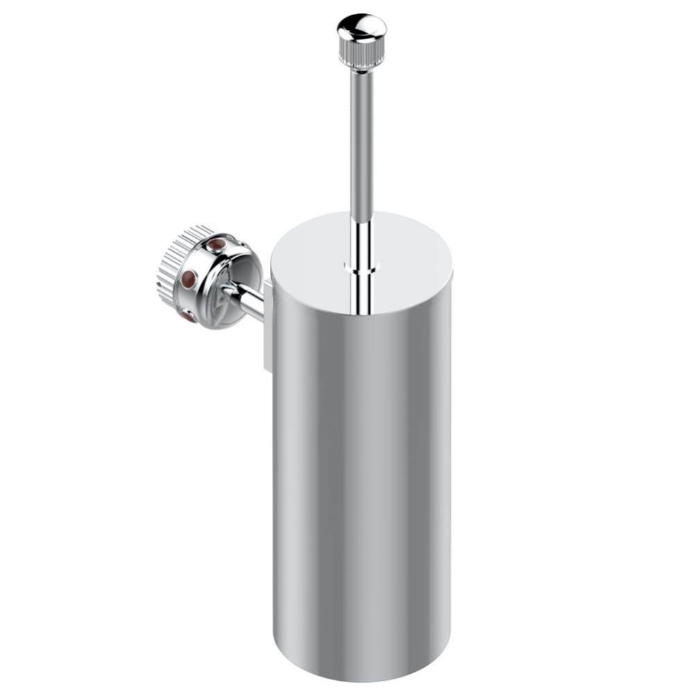 U7C-4720C - Metal Toilet Brush Holder With Brush With Cover Wall Mounted