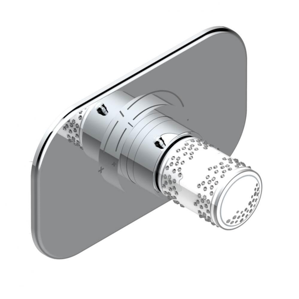 Trim for THG thermostatic valve, rough part supplied with fixing box ref.5 200AE/US