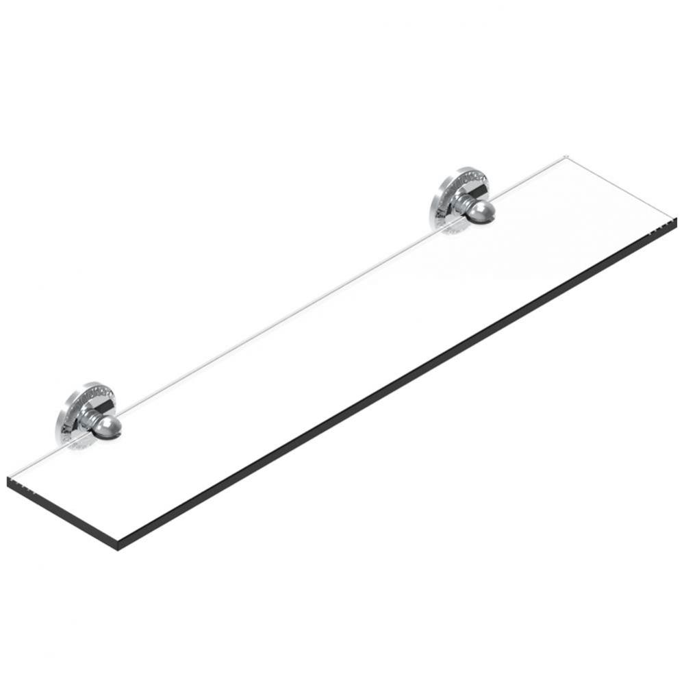 Glass shelf with brackets