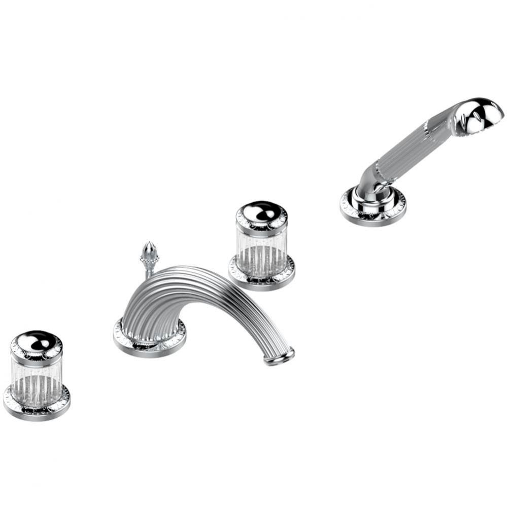 U94-112BGUS - Roman Tub Set With Divertor Spout And Handshower 3/4''