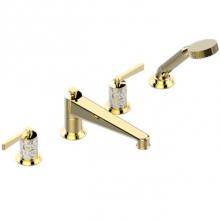 THG G2P-112BSGUS-A02 - Roman Tub Set With Diverter Spout And Handshower, 3/4'' Valves