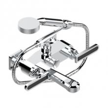 THG A6P-13B/US-A02 - Exposed Tub Filler With Cradle Handshower, Wall Mounted