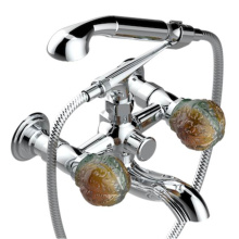 THG U5A-13B/US-F05 - Exposed Tub Filler With Cradle Handshower, Wall Mounted