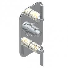 THG G2P-5400BE-A08 - Trim For Thg Thermostat 2 Volume Controls, Rough Part Supplied With Fixing Box Ref. 5 400ae/us