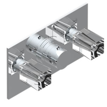 THG U6F-5401BEH-A08 - Trim For Thg Thermostat With 2 Valves Ref. 5 401ahm/us Rough Part Supplied With Fixing Box, Item T