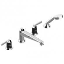 THG G2M-112BSGUS-F05 - Roman Tub Set With Diverter Spout And Handshower, 3/4'' Valves