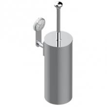 THG A4J-4720C-F05 - Metal Toilet Brush Holder With Brush With Cover Wall Mounted