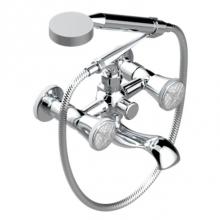 THG A4J-13B/US-F05 - Exposed Tub Filler With Cradle Handshower, Wall Mounted