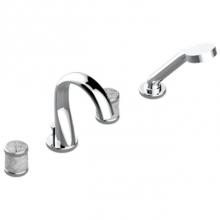 THG A4J-112BUS-A02 - Roman Tub Set With Diverter Spout And Handshower, 3/4'' Valves