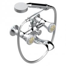 THG A4L-13B/US-F05 - Exposed Tub Filler With Cradle Handshower, Wall Mounted