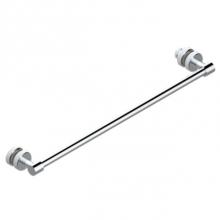 THG A4L-514V2-F05 - Towel Rail With One Rail For Glass Door With Knob On Side And Escutcheon The Other Side