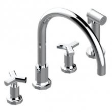 THG G8A-4211/US-H03 - Three Hole Kitchen Faucet With Side Spray