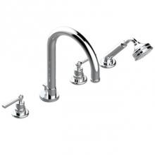 THG G7J-112BSGUS-F05 - Roman Tub Set With Diverter Spout And Handshower, 3/4'' Valves