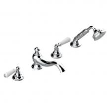 THG A04-112BSGUS-F05 - Roman tub set with divertor spout and handshower, 3/4'' valves